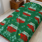 North Pole Correctional Velveteen Plush Blanket - Cozy Holiday Throw