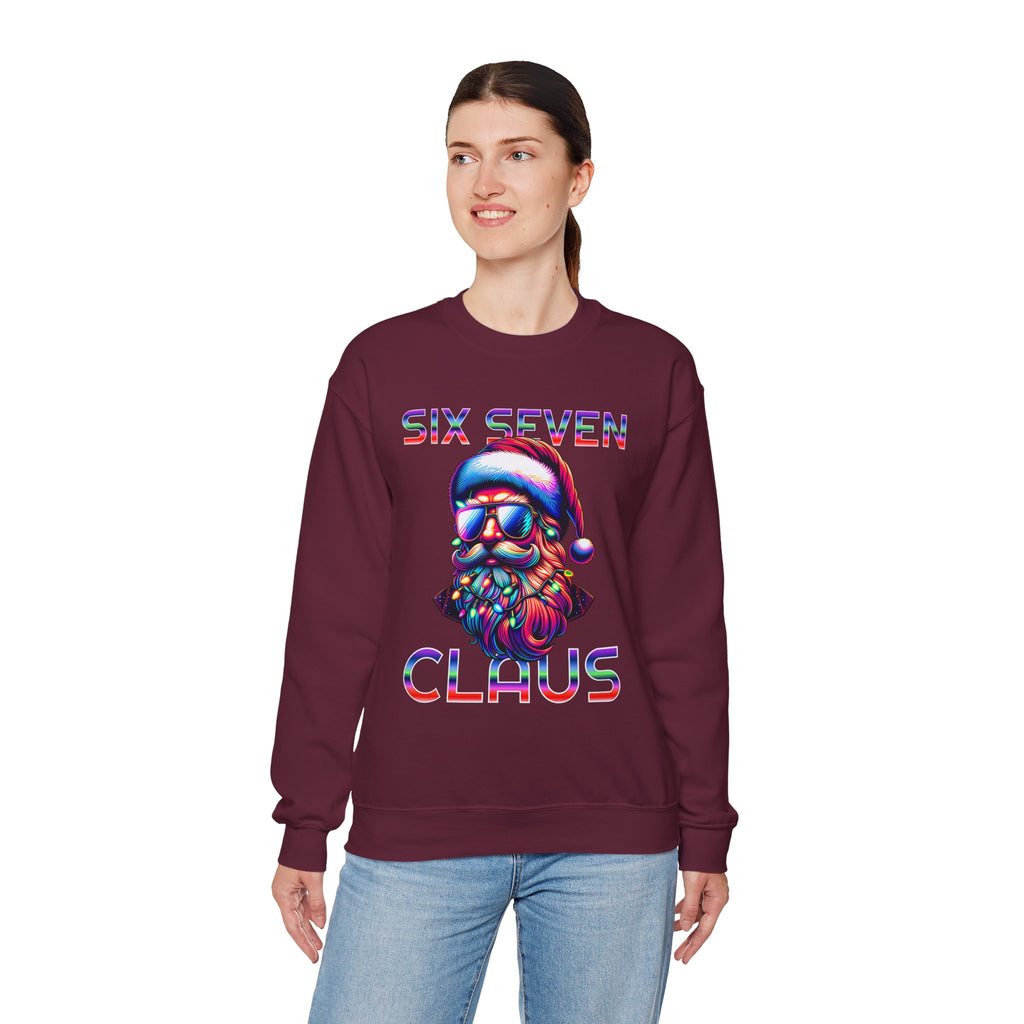 Retro Santa Claus Crewneck Sweatshirt - Six Seven Claus