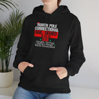 North Pole Correctional Hoodie - Unisex Heavy Blend™ Sweatshirt for Holiday Humor