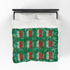 North Pole Correctional Velveteen Plush Blanket - Cozy Holiday Throw